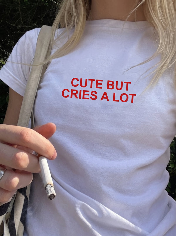 Cries Alot Baby Tee Soft Standard Store